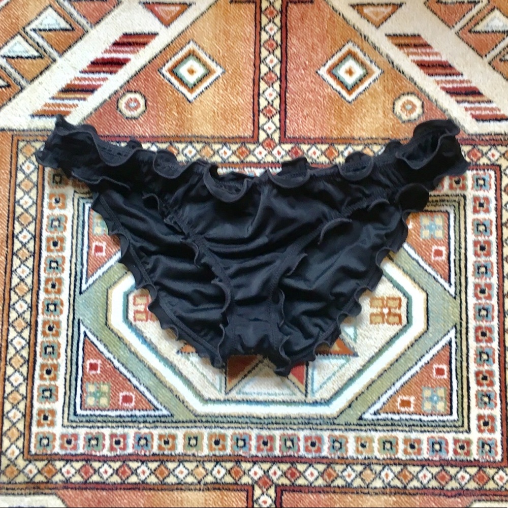 Victoria Secret Black Cheeky Bikini Bottoms